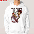 Sketch Art Mike Trout Fist Baseball Unisex Hoodie