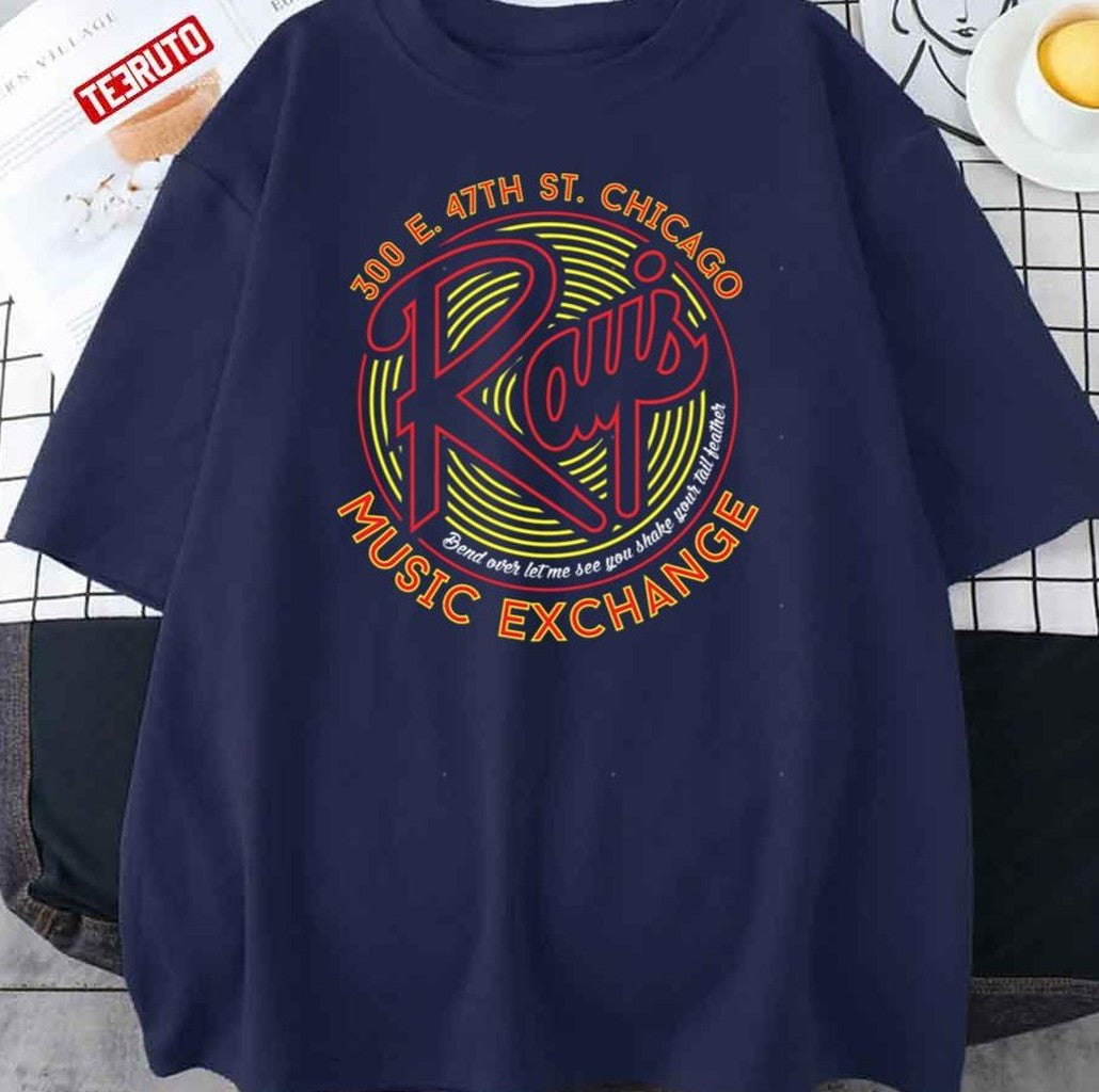 Bend Over Shake Reverse Ray’s Music Exchange Unisex T-Shirt