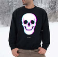 Skull Aesthetic Glitch Art Unisex Sweatshirt
