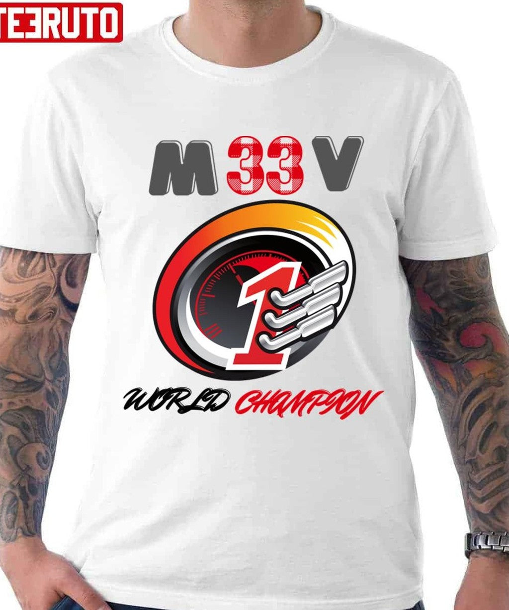 Number 1 F1 Max Verstappen World Champion Unisex T-shirt