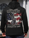 Unisex Graphic Pocket Drawstring Essentials Hoodie, Long Sleeve Sweatshirt for Daily Wear, Fashion Men's 4th Of July ClothesÂ 