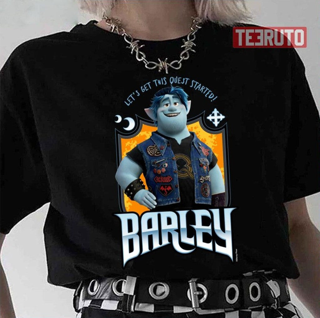Barley Let's Get This Quest Started Onward Movie Unisex T-Shirt