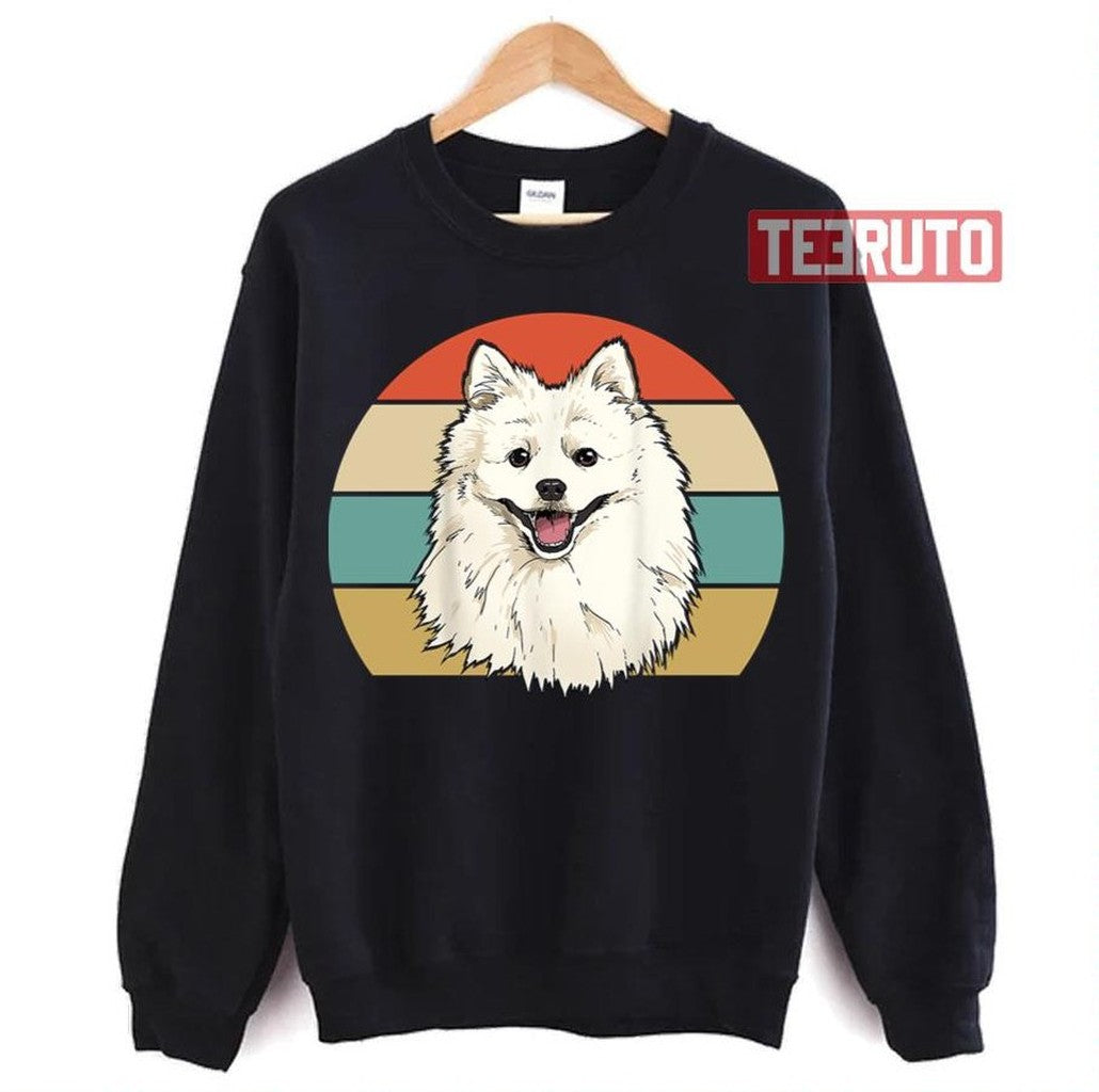 Retro American Eskimo Dog Unisex T-Shirt