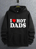 Unisex Valentine's Day Letter Print Hoodie with Drawstring Pocket, Essentials Men's Gift Graphic Sweatshirt, 2000s Style Casual Y2K FashionÂ 