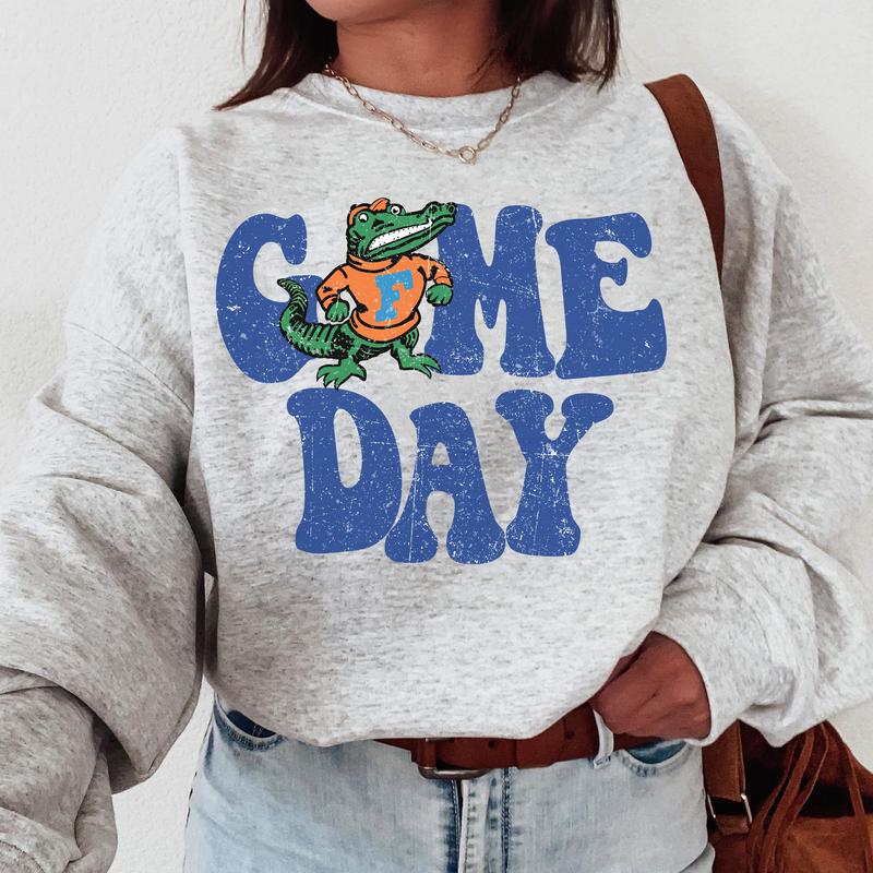 Florida Gators Vintage College Game Day Football NCAA Sweatshirt, Vintage Sweatshirt NCAA, Classic Sport Sweatshirt, Gifts For Football Fan Sport