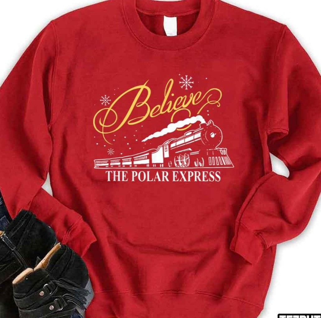 Believe Christmas The Polar Express Unisex Sweatshirt
