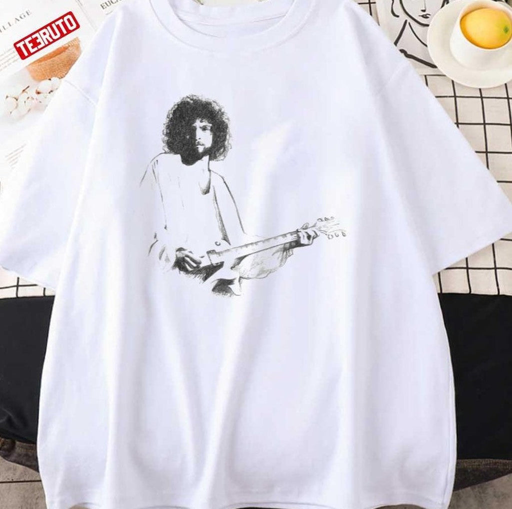 Playing Guitar Lindsey Buckingham Premium Unisex Sweatshirt