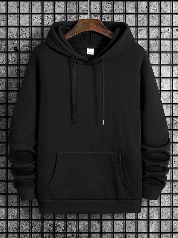 Letter Print Men's Casual Drawstring Hoodie, Regular Fit Sweatshirt for Spring & Fall, Fashionable Daily Men's ClothingÂ 