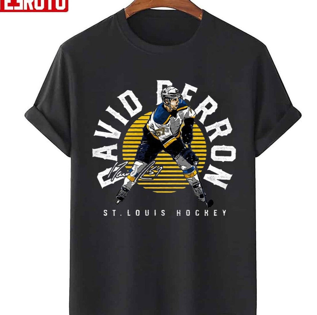 Round David Perron Emblem Unisex Hoodie