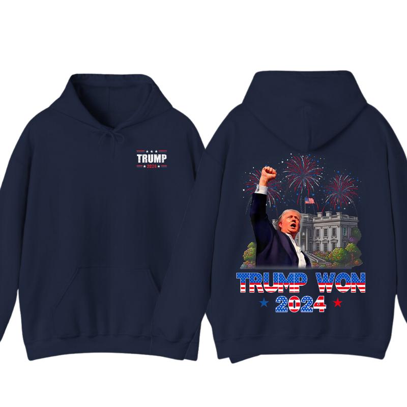 Trummmp Won 2024 Hoodie, t_shirt, President 47th Of White House Donald Trummp unisex