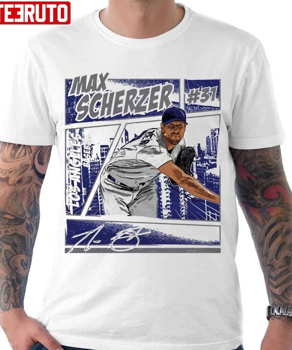 Signature Design Max Scherzer Retro Baseball Unisex Hoodie