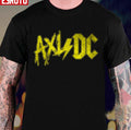 Axl DC ACDC Logo Inspired Yellow Logo Retro Unisex T-Shirt