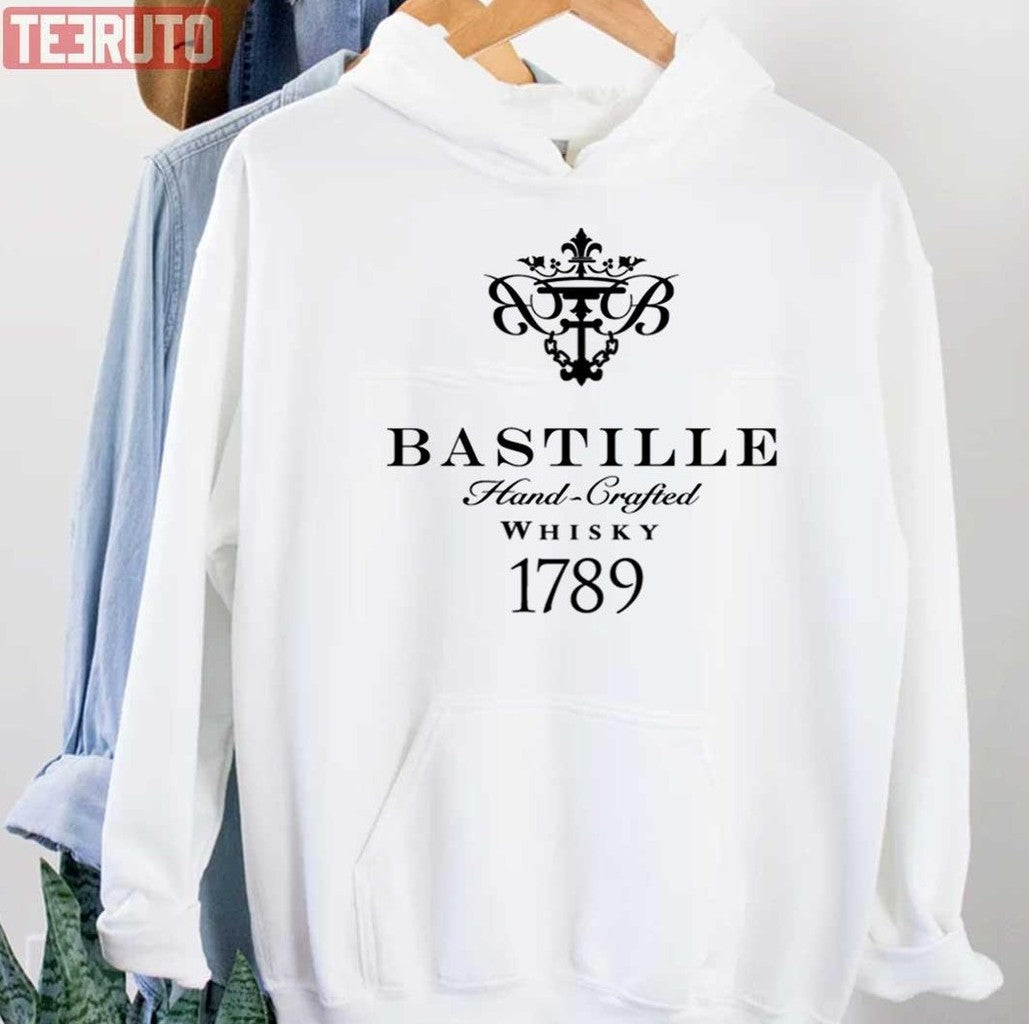 Basic Whisky Bastille Hand Grafied Unisex Hoodie