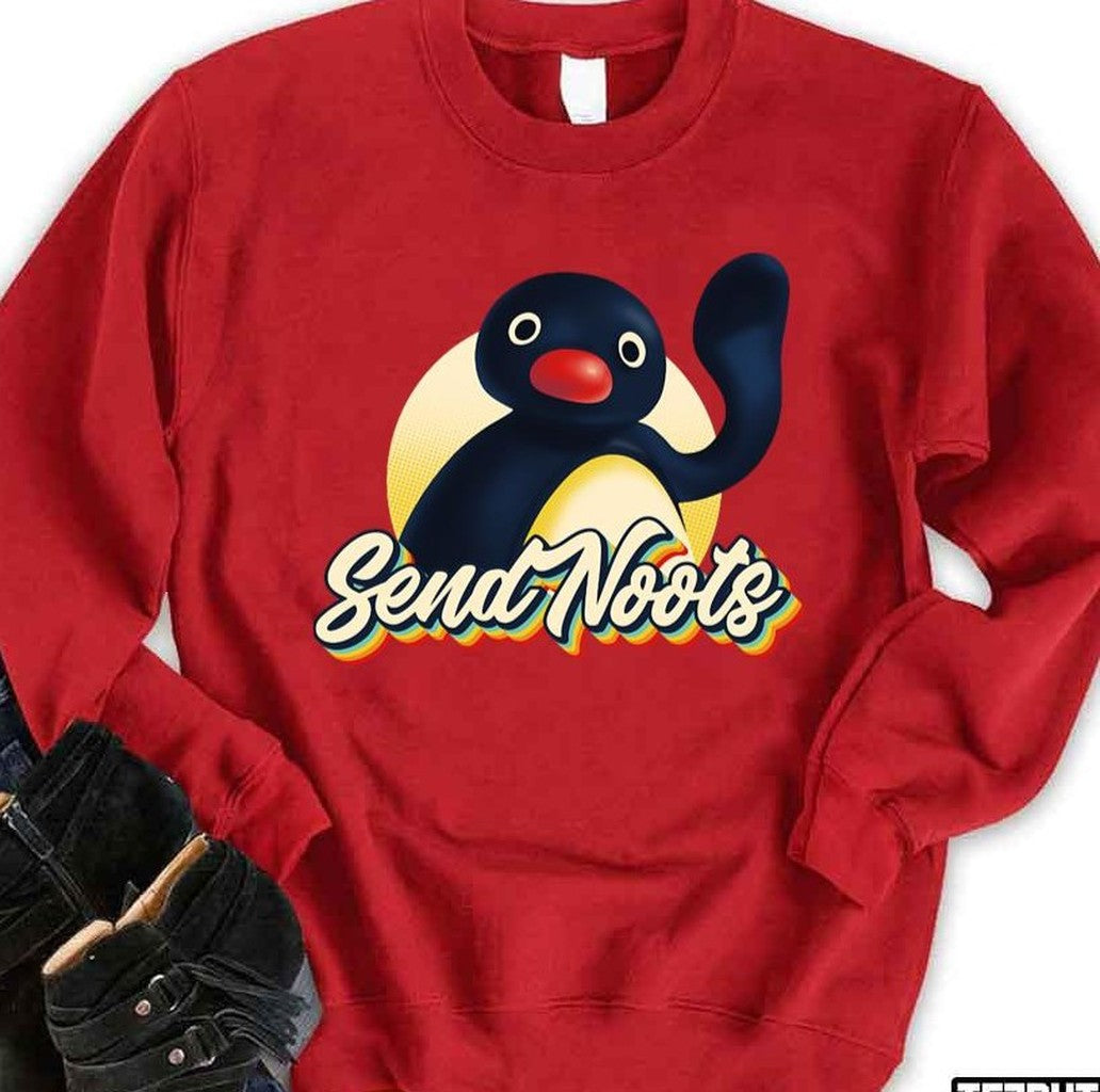 Send Noots Funny Pingu Tiktok Unisex T-Shirt