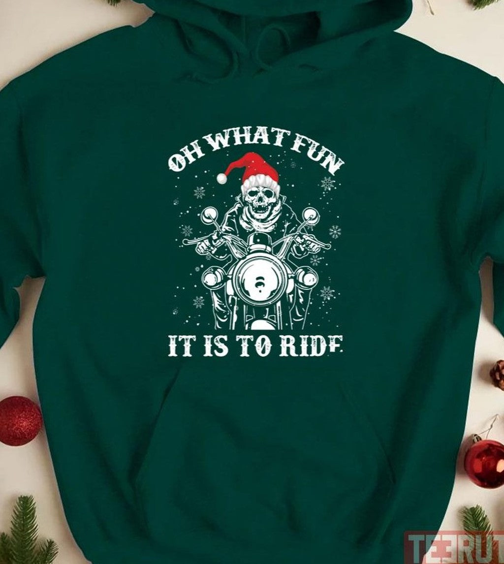 Biker Xmas Unisex Sweatshirt