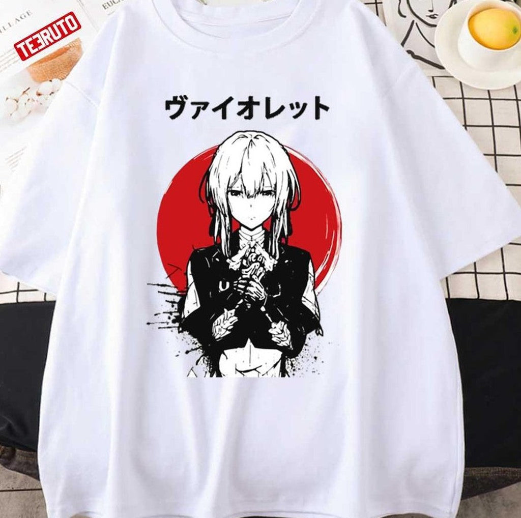 Sunset Violet Evergarden Japanese Vibe Art Unisex T-Shirt