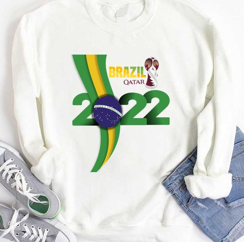 Best Brazil World Cup Qatar 2022 Fan Design Unisex Hoodie