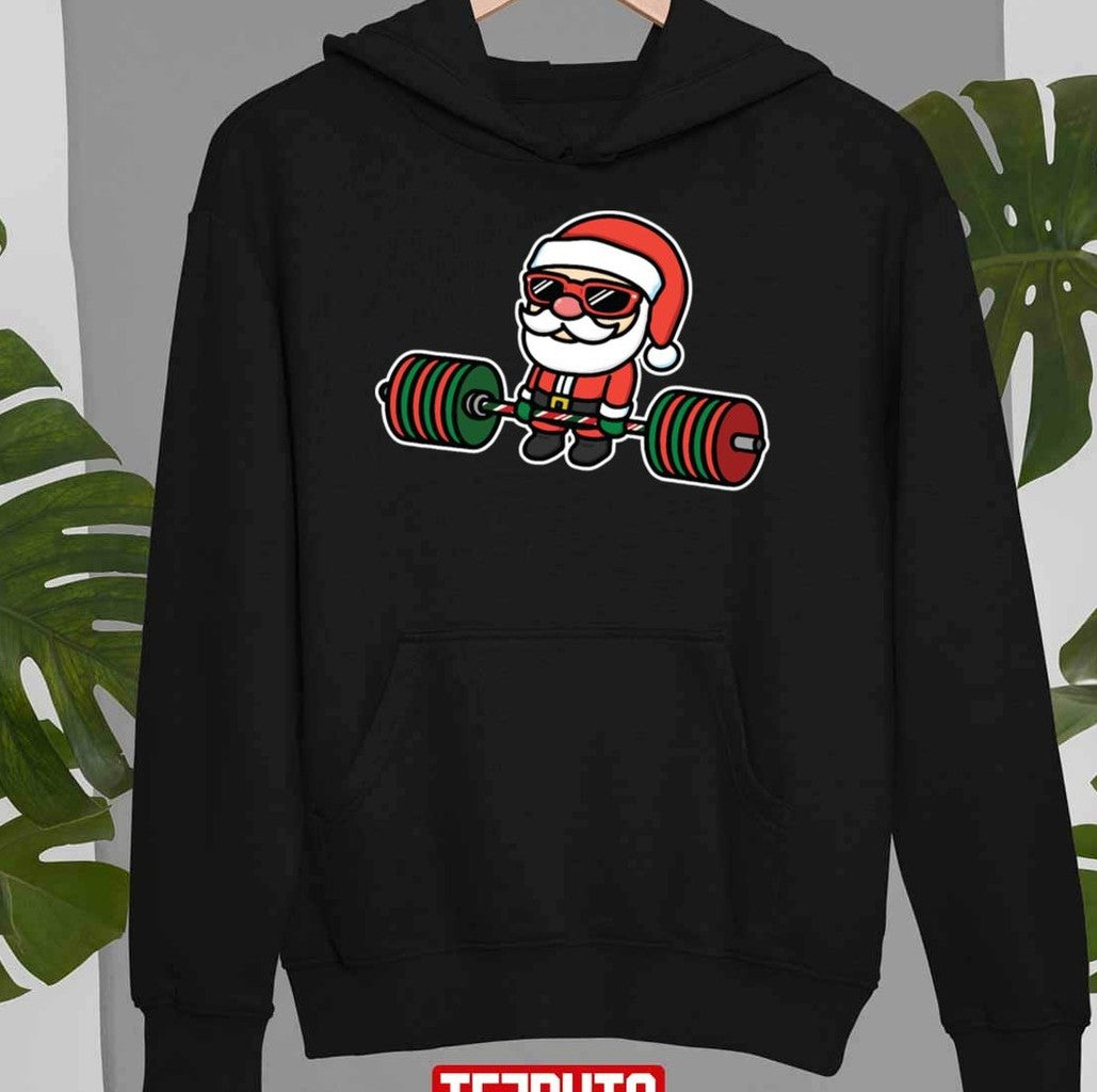 Santa Deadlift Gym Xmas Unisex T-Shirt