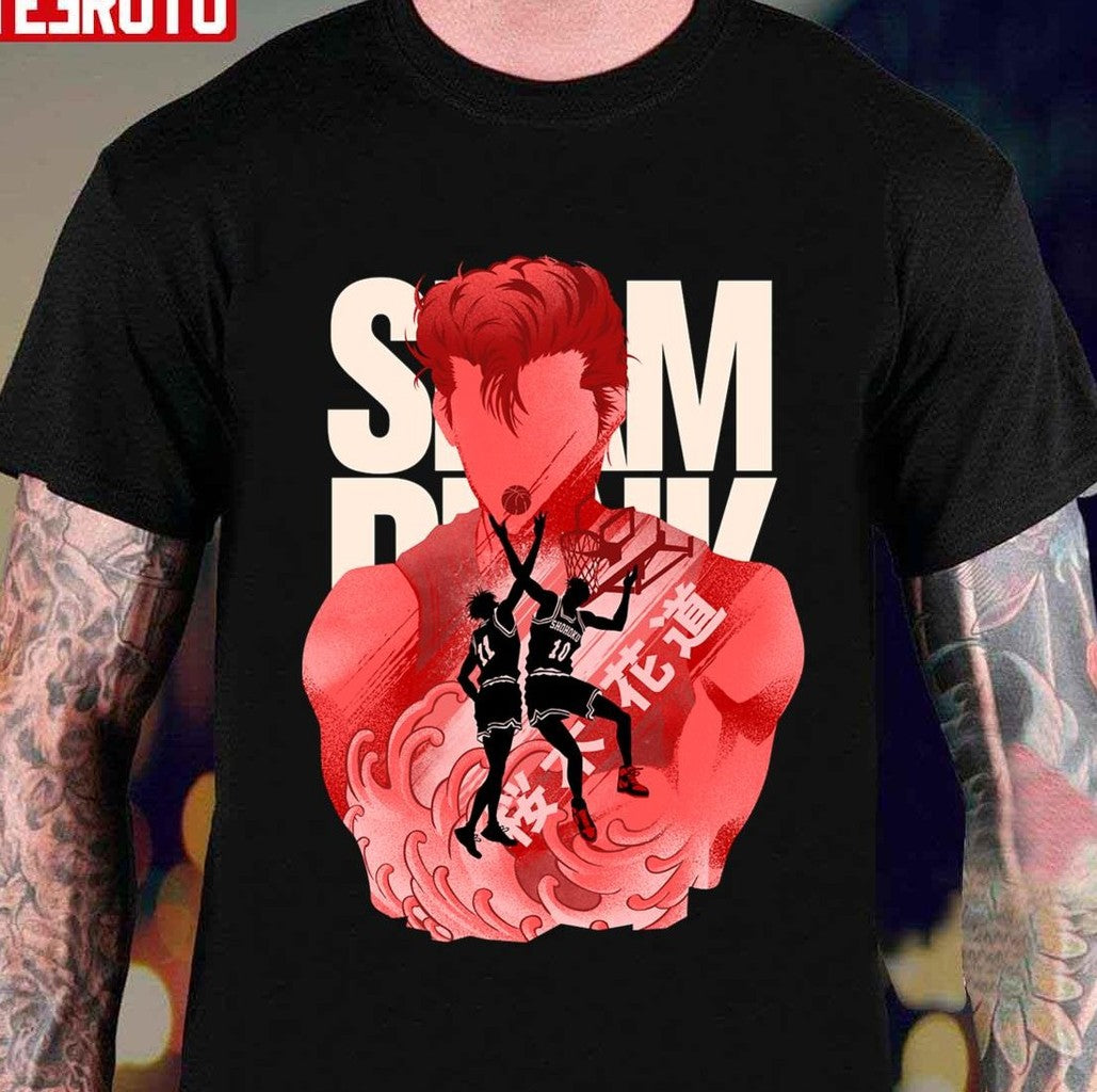 The Basketball Genius Japanese Waves Style Slam Dunk Character Unisex T-shirt