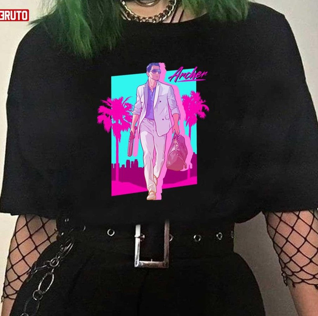 Archer Vice Palm 80s Unisex T-Shirt