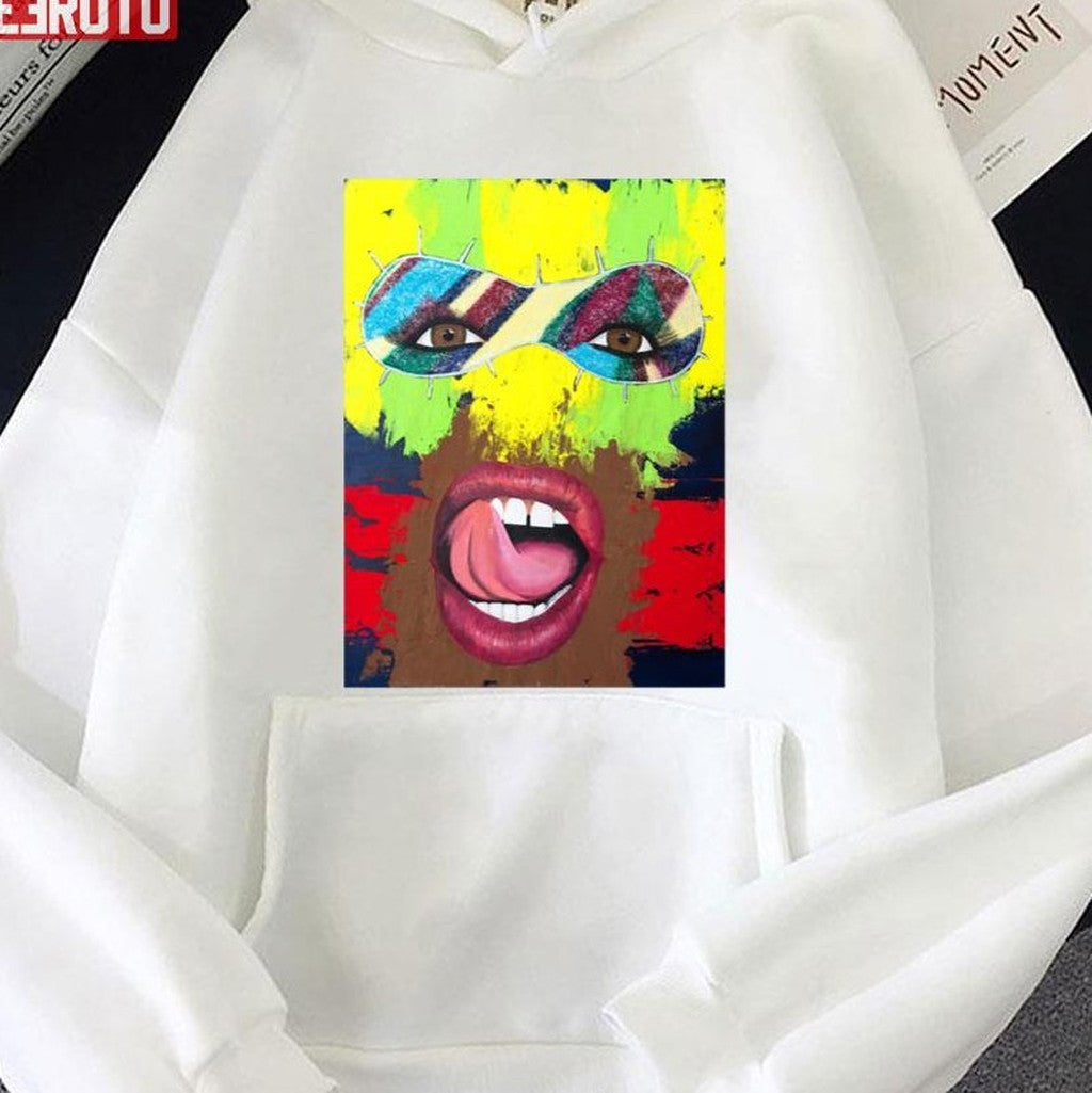 Scary Art Yvie Oddly Blue Premium Unisex T-Shirt