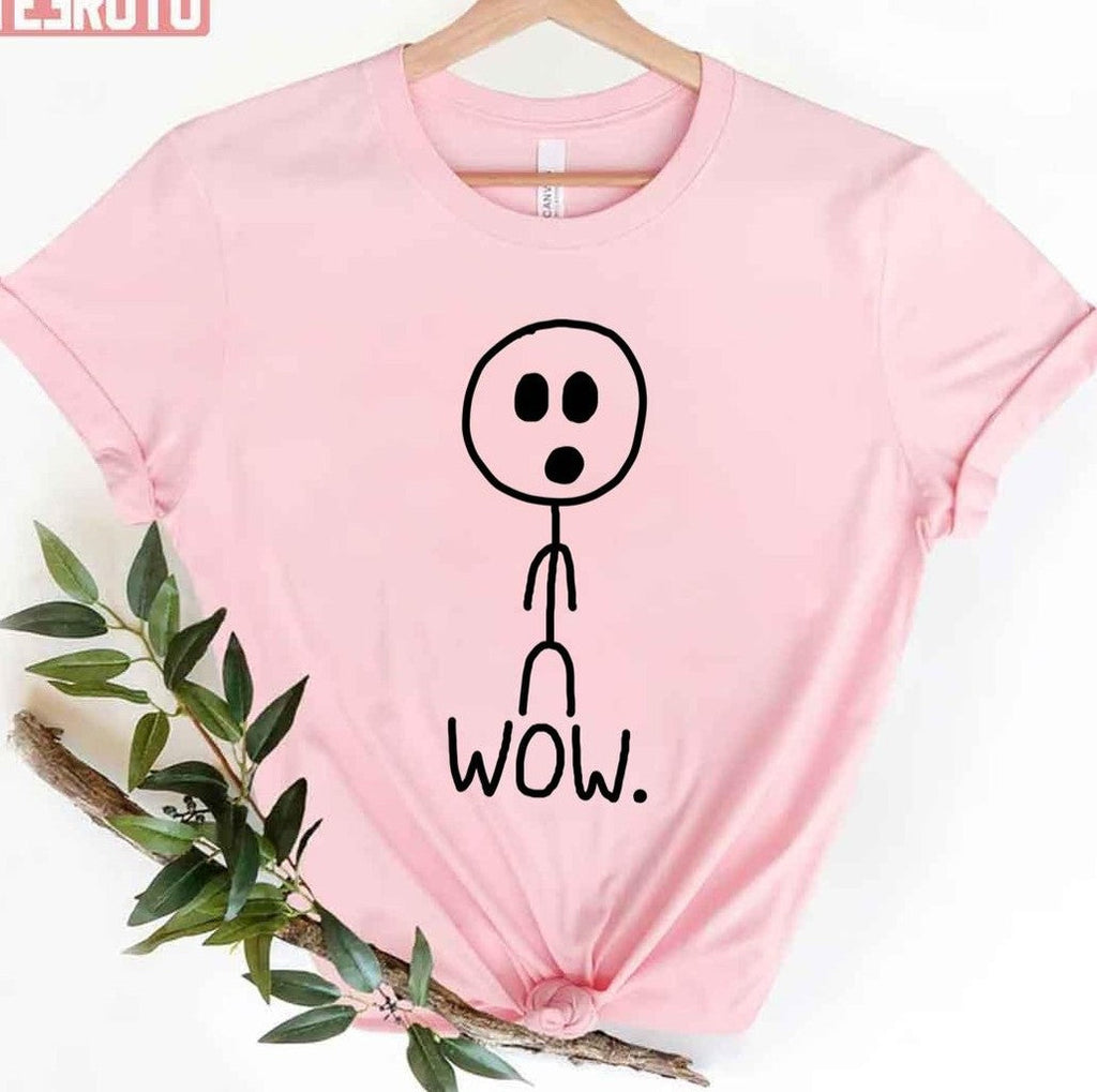 Shocked Funny Wow Stickman Unisex T-Shirt