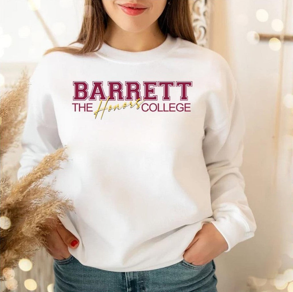 Barrett Honors College Red Logo Unisex Sweatshirt