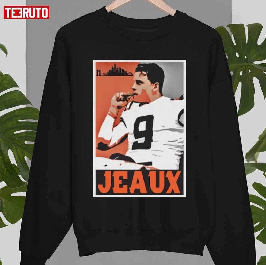 No 9 Joe Burrow Smoking Cigar Unisex T-shirt