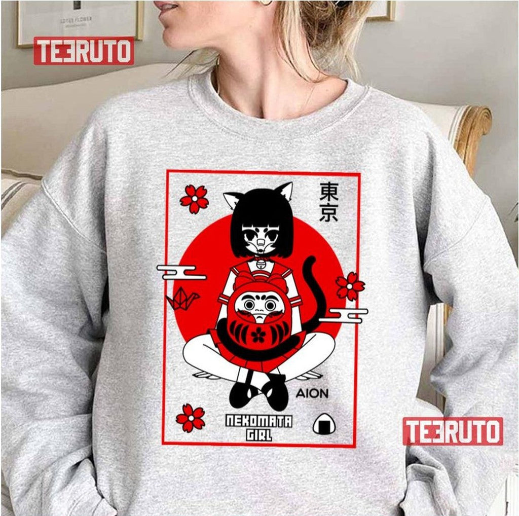 Nekomata Girl Anime Unisex Sweatshirt
