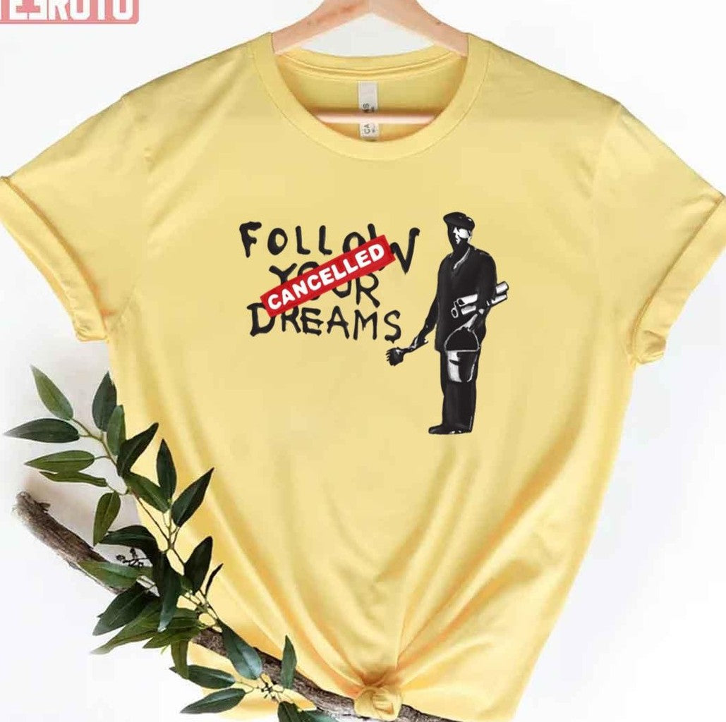 Banksy Cynical Graffiti With Painter Unisex T-Shirt
