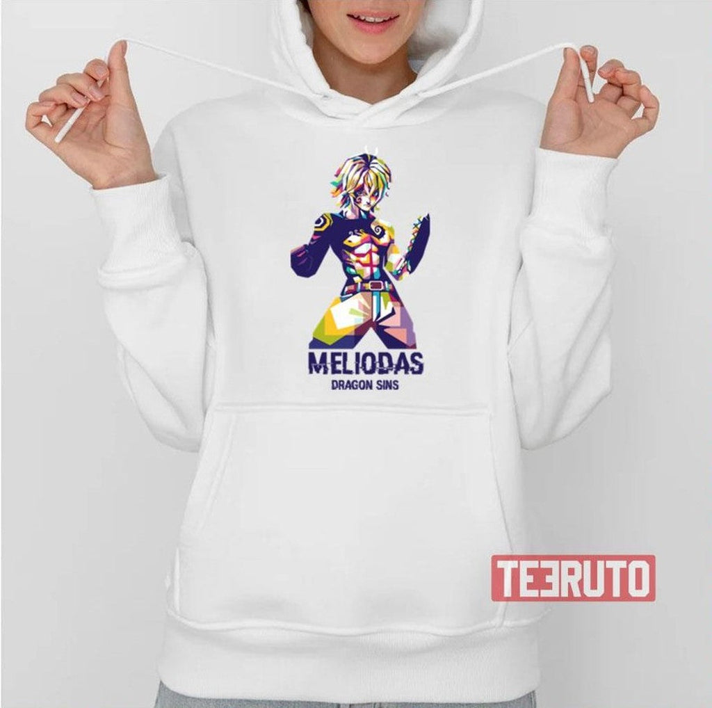 Anime Nanatsu No Taizai Meliodas Colorful Geometric Art Unisex T-Shirt