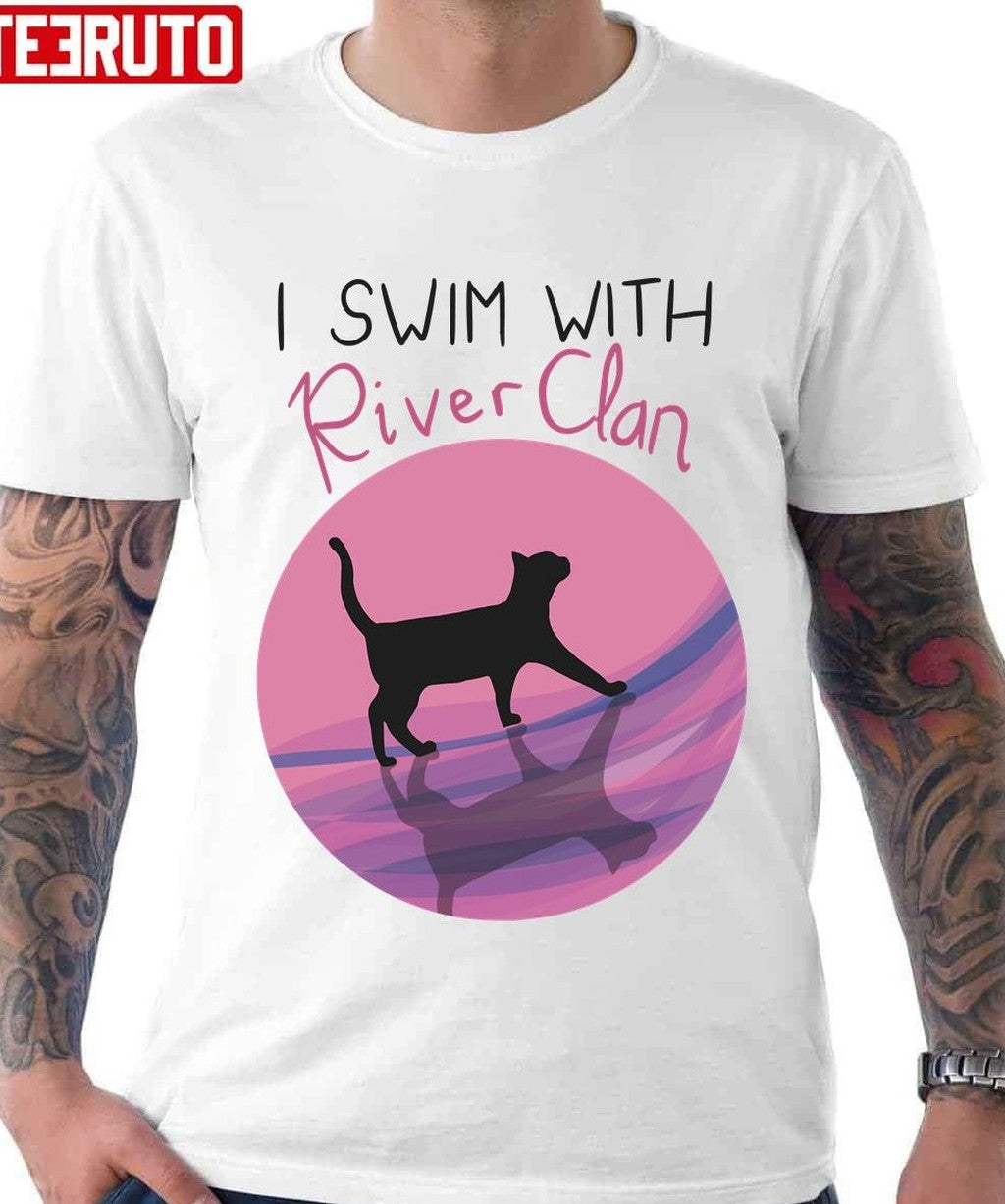 Riverclan Pride Black Cat Silhouette Unisex T-Shirt