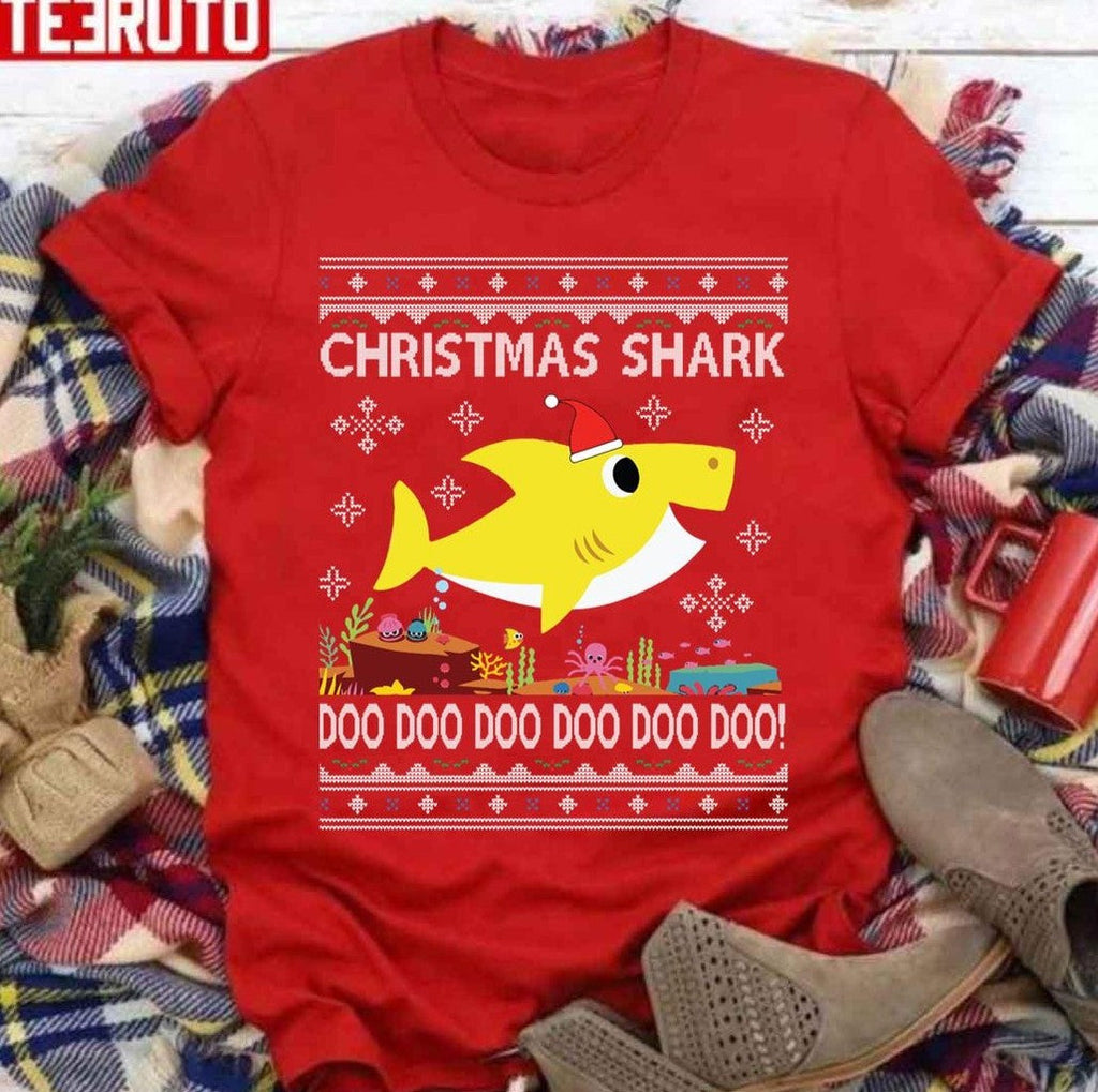 Baby Shark Christmas Knit Sweatshirt