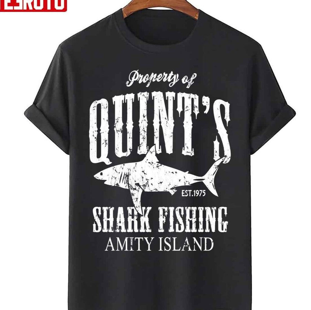 Quints Shark Fishing Amity Island Unisex T-Shirt