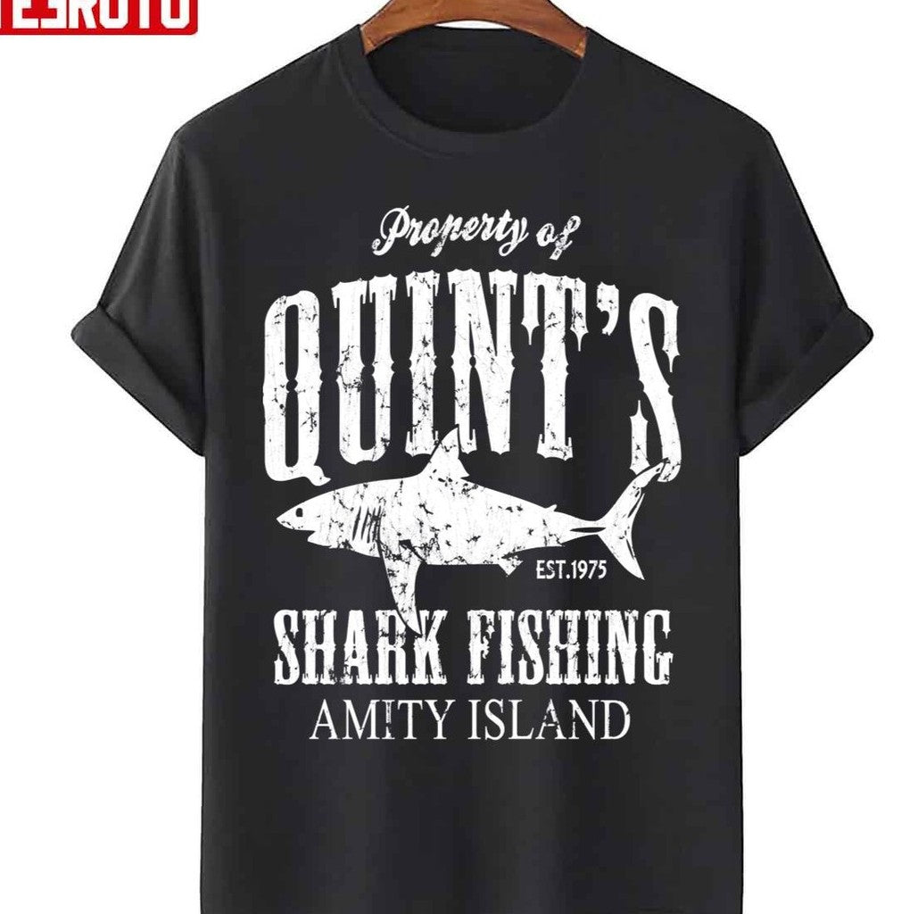 Quints Shark Fishing Amity Island Unisex T-Shirt