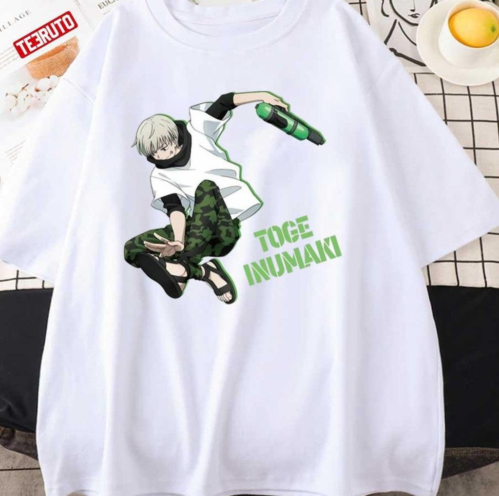 Streetwear Style Jujutsu Kaisen Toge Inumaki Fanart Unisex T-Shirt