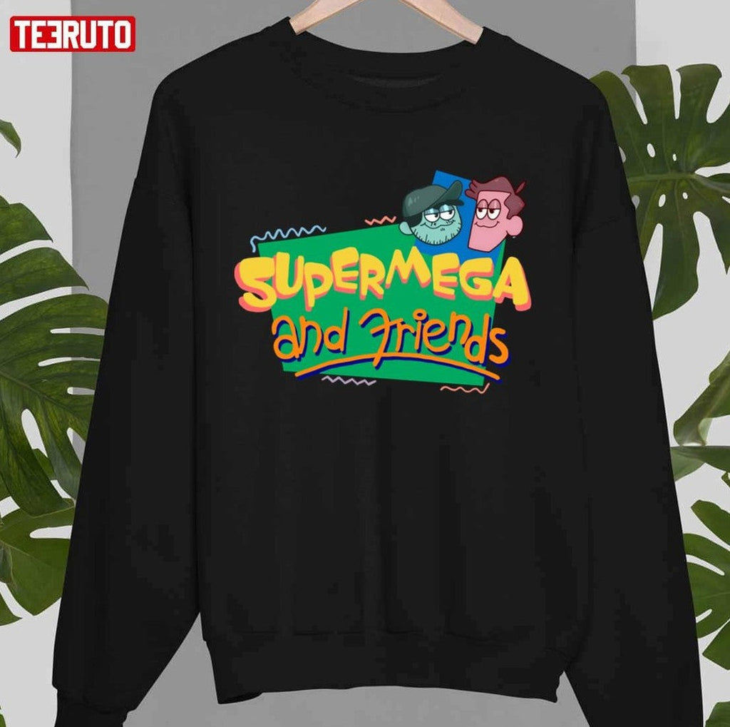 Supermega And Friends Logo Parody Unisex T-shirt