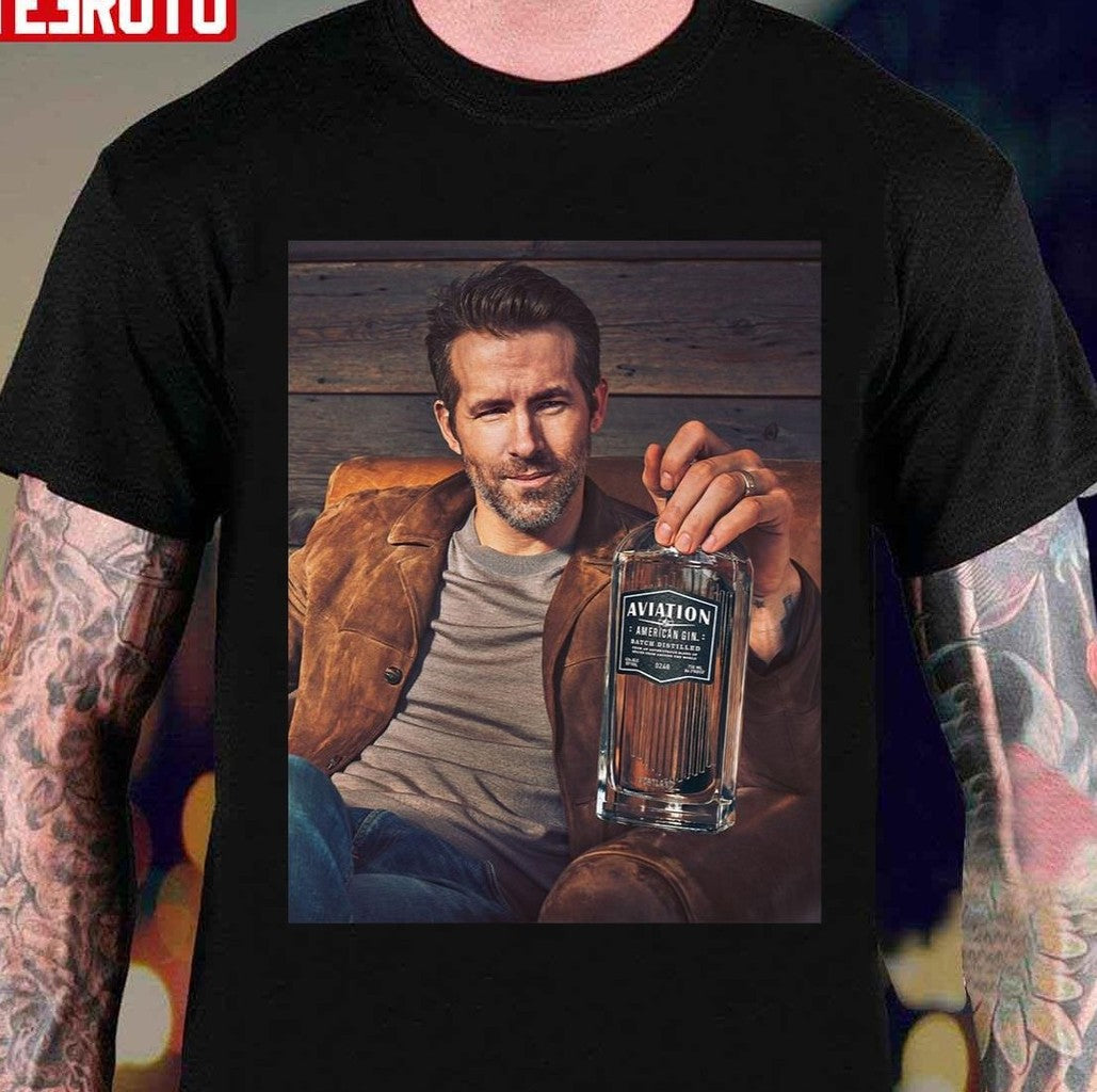 Ryan Reynolds And Gin Bottle Unisex Sweatshirt