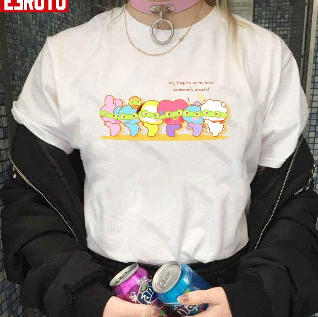 Run Bts Frog Fold Cute And Funny Bts Bt21 Character Minini Unisex Hoodie
