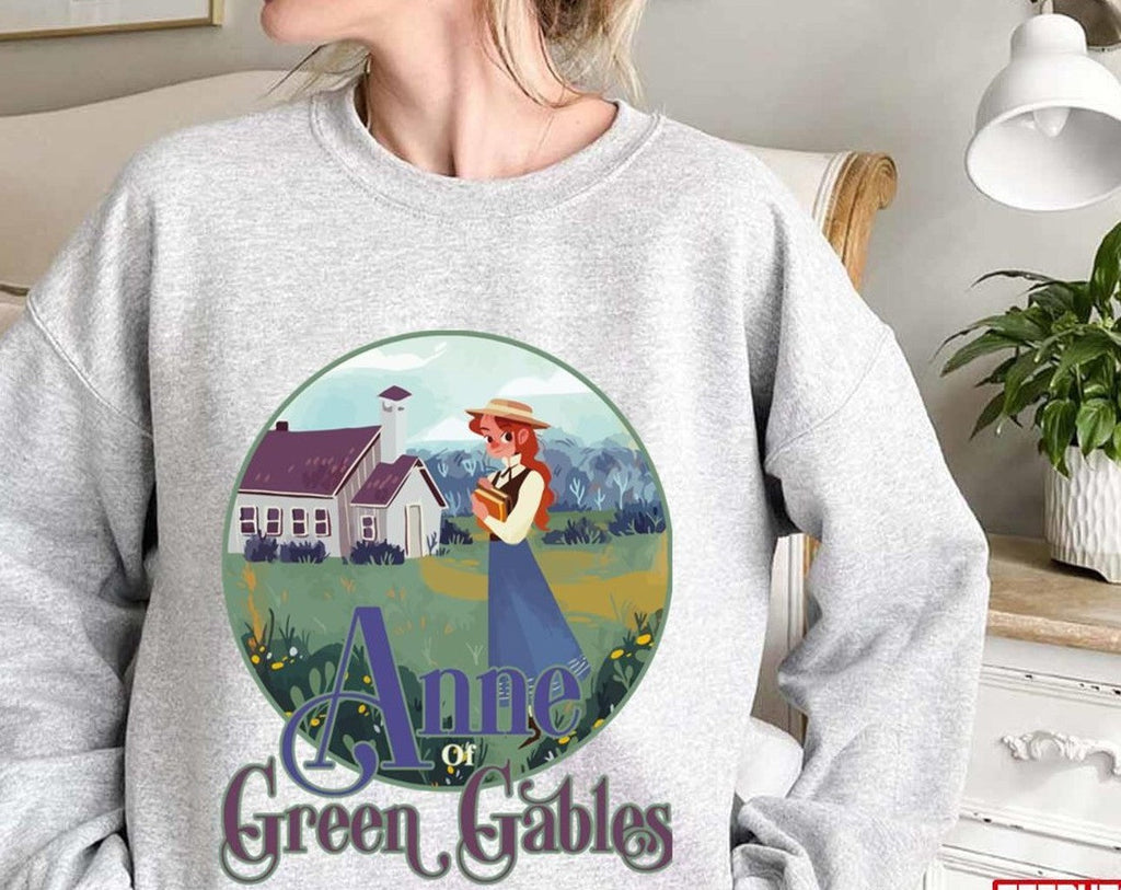 Avonlea Anne Of Green Gables Town Vintage Art Unisex Sweatshirt