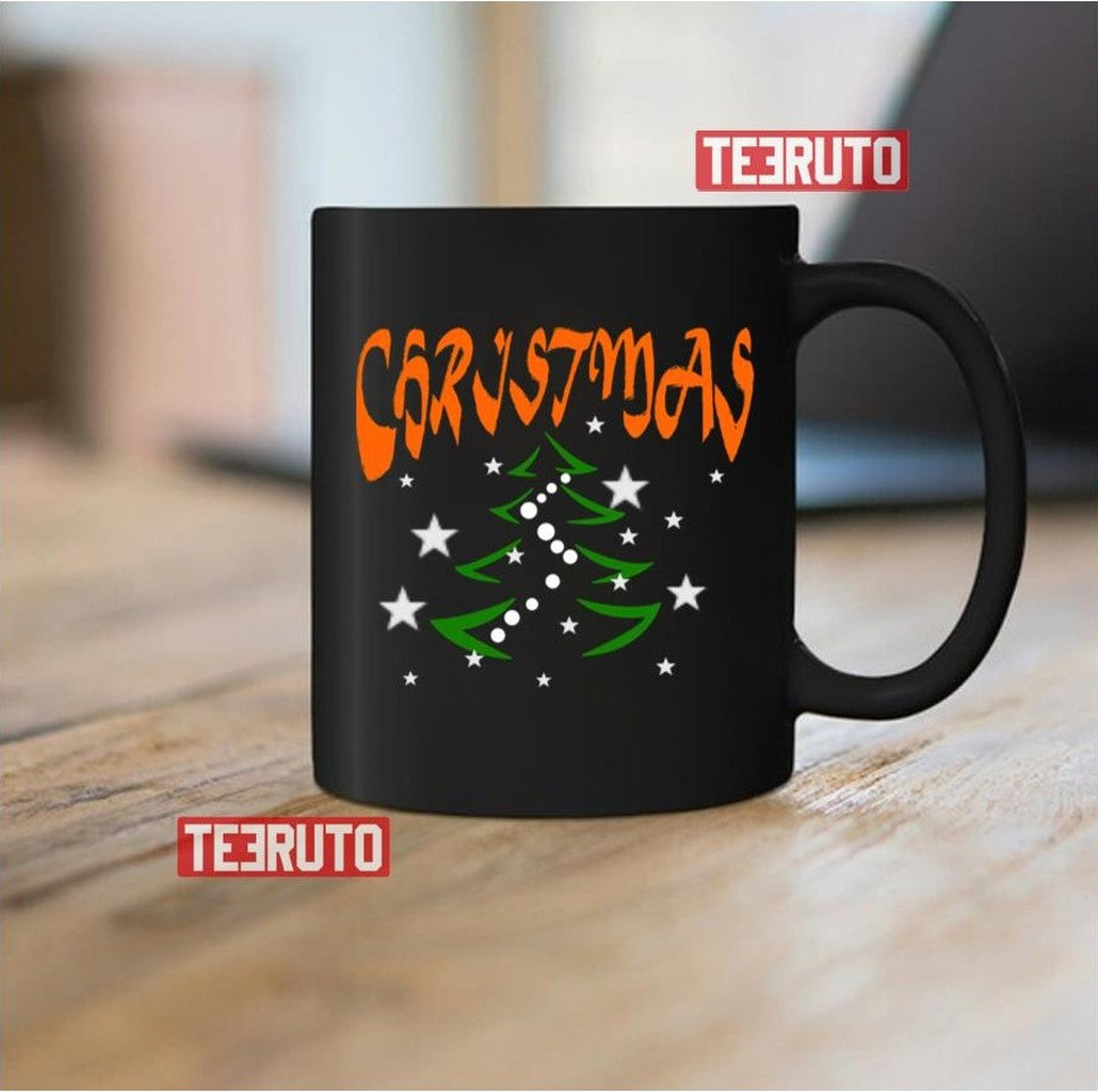 Orange Christmas Tree Unisex Sweatshirt