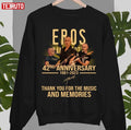 42nd Anniversary Eros Ramazzotti 1981 2023 Thank You For Memories Signature Unisex Sweatshirt