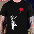 Banksy Bristol Girl With Balloon Stencil Political Unisex T-Shirt
