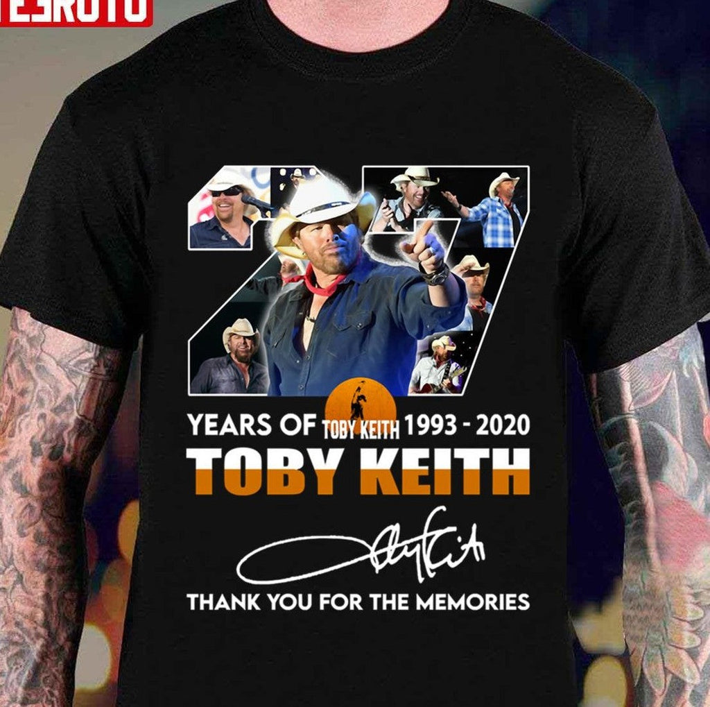 27 Years Of Toby Keith 1993-2020 Unisex T-shirt