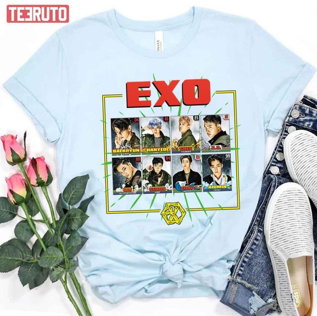 Power New Design Kpop Band Exo Unisex T-Shirt