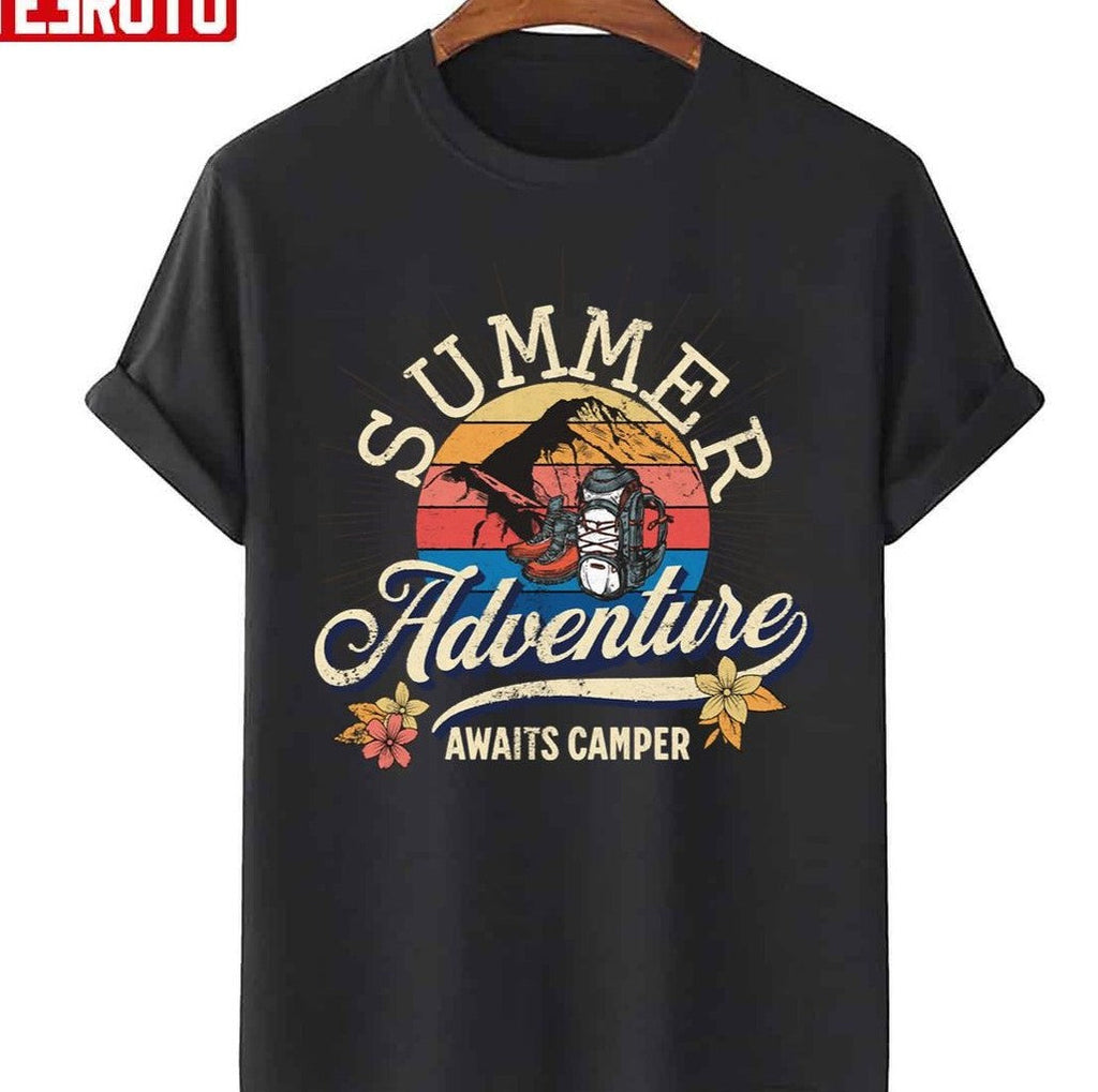 Summer Adventure Awaits Camper Calling Art Unisex T-Shirt