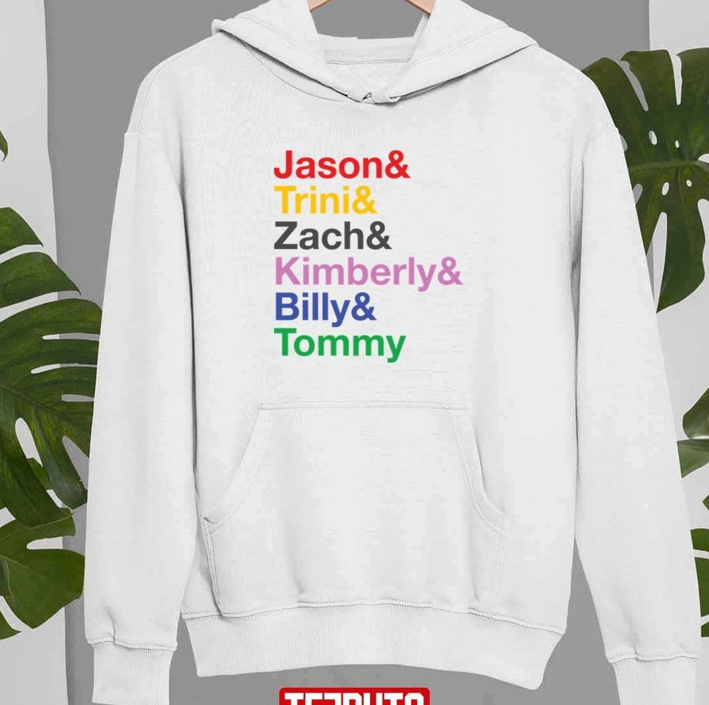 Power Rangers Names Unisex Sweatshirt