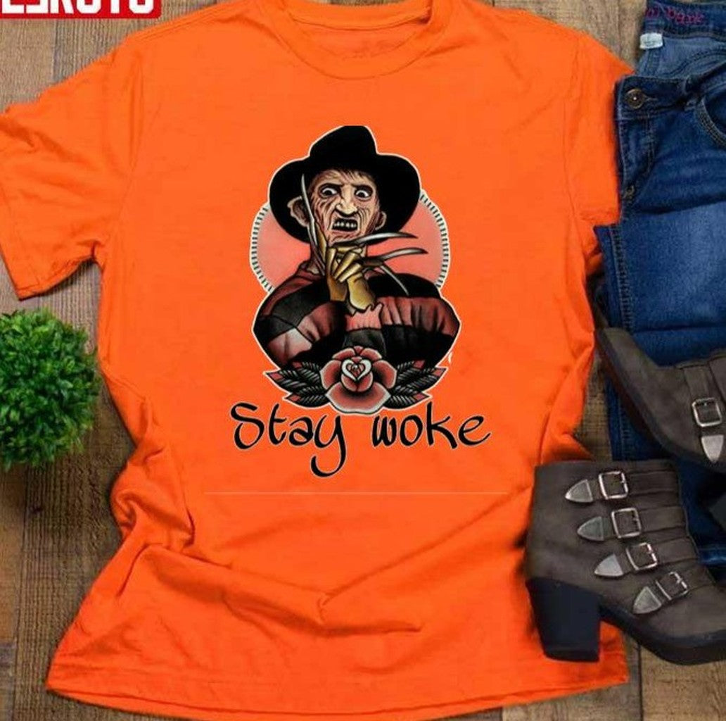 Stay Woke Freddy Krueger Halloween Unisex T-Shirt