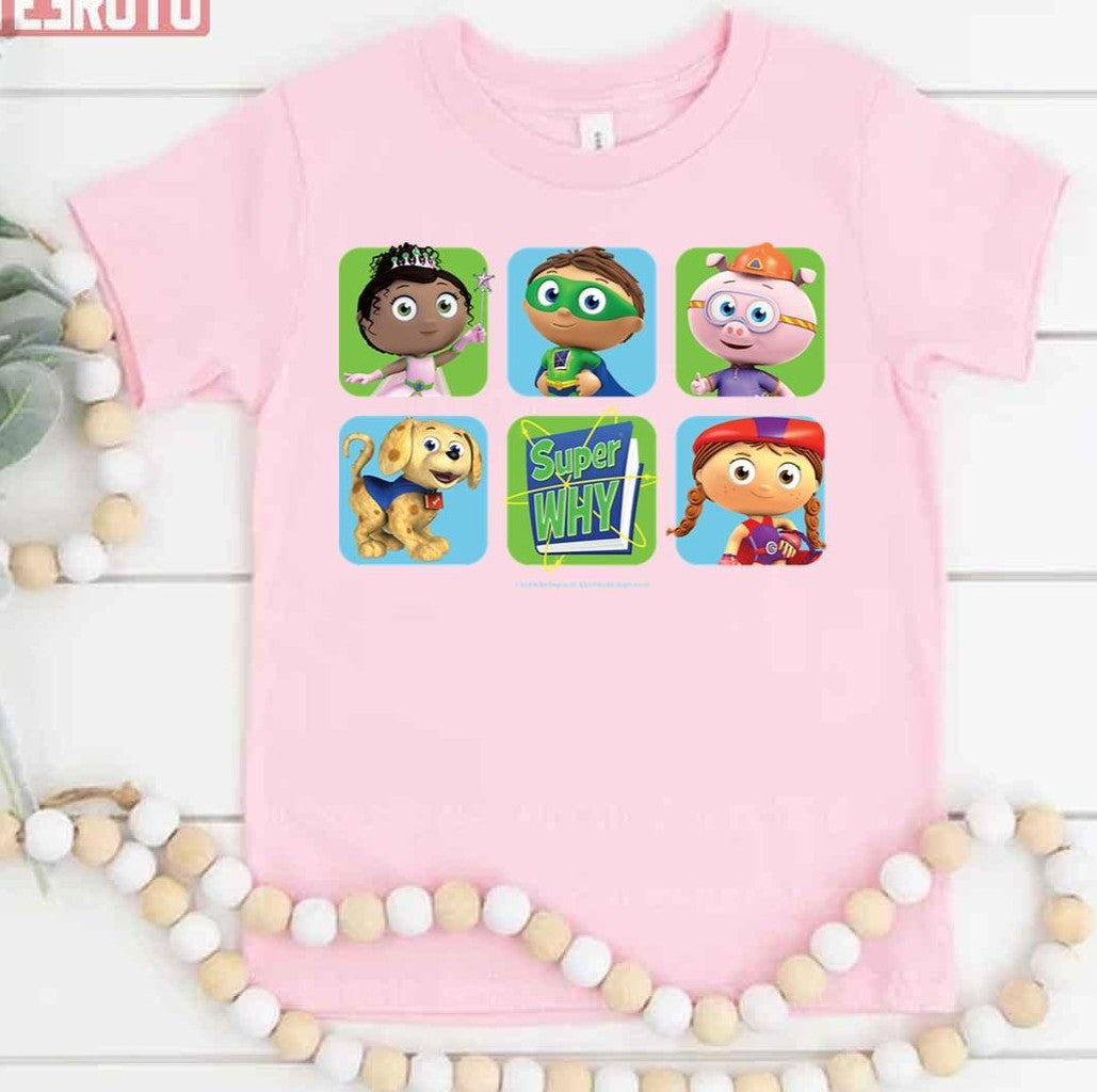 Super Heroes Super Why Unisex T-Shirt
