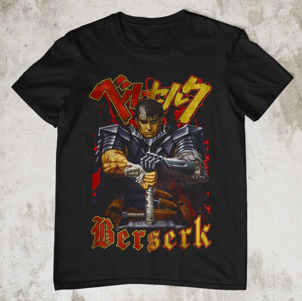 Berserk Guts Berserk Griffith Berserk Guts Anime Graphic 90s Vintage Unisex T-Shirt